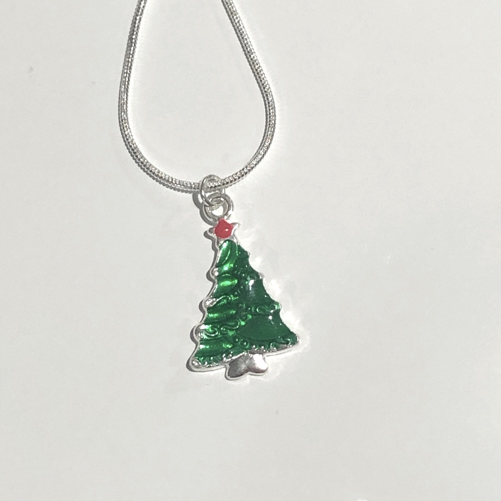 Christmas Tree Pendant Necklace